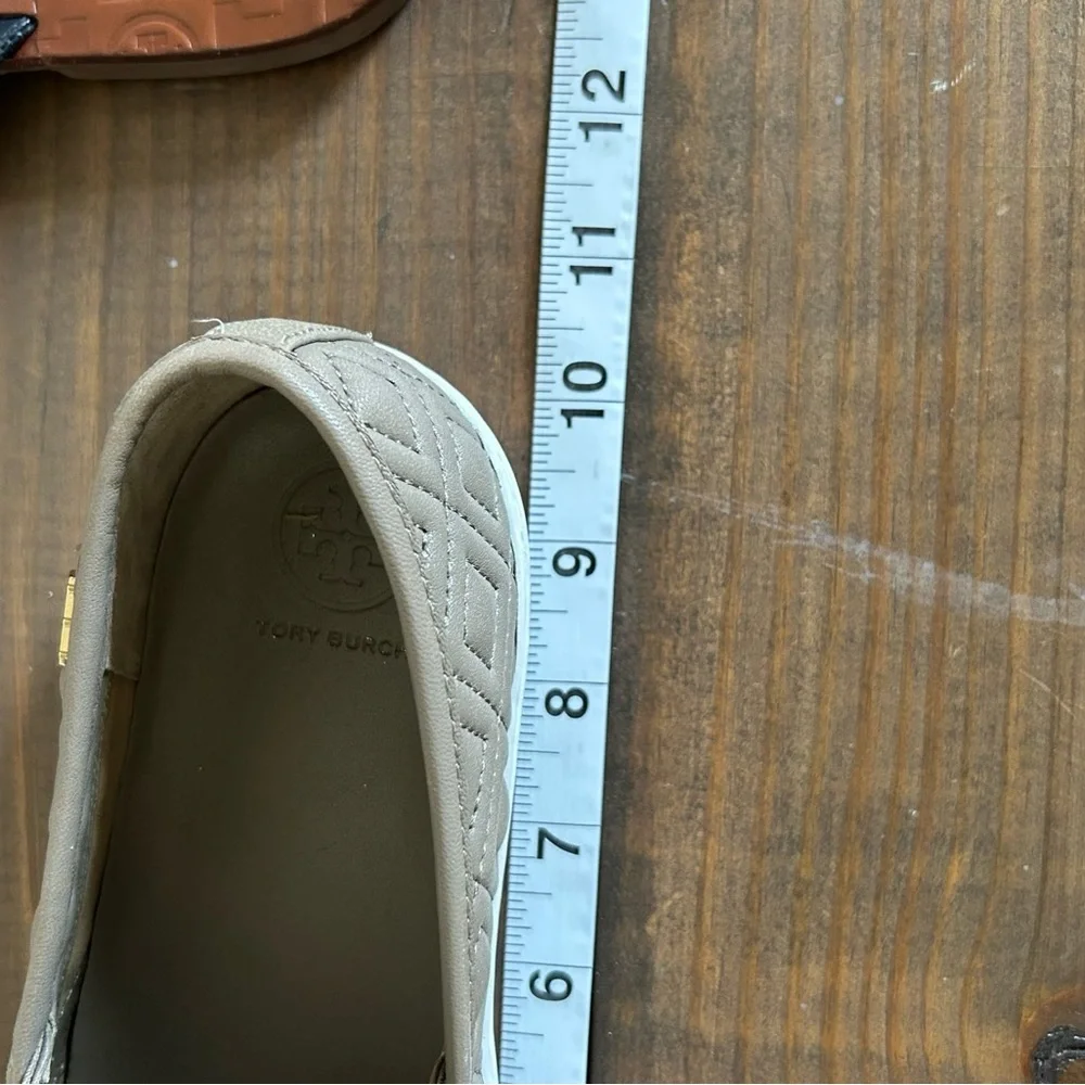 Tory Burch Jesse quilted sneaker slip on shoes 7 EUC